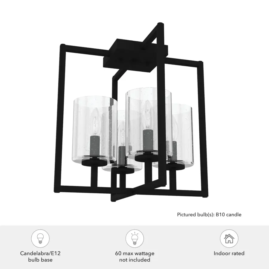 Kerrison Four Light Flush Mount in Brushed Nickel - Image 3