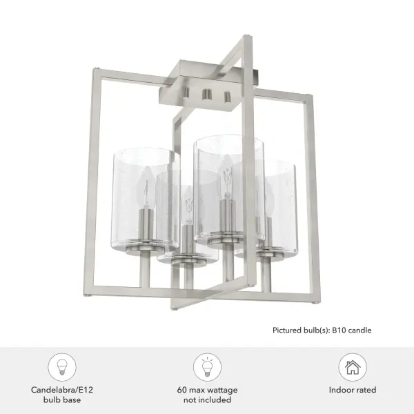 Kerrison Four Light Flush Mount in Brushed Nickel - Image 4