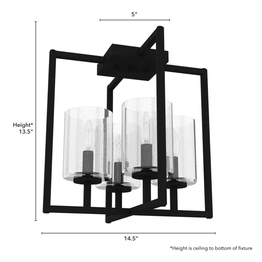 Kerrison Four Light Flush Mount in Brushed Nickel - Image 5