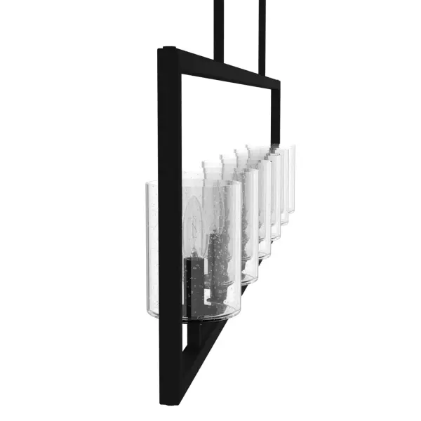 Kerrison 6-Light Linear Chandelier in Brushed Nickel - Image 19