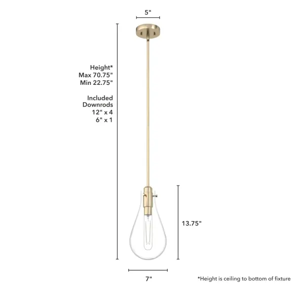 Lundin One Light Pendant in Alturas Gold - Image 4
