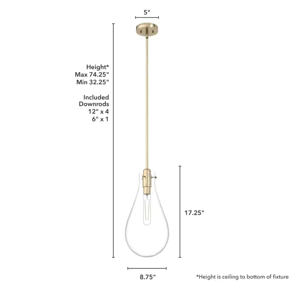 Lundin One Light Pendant in Alturas Gold - Image 4