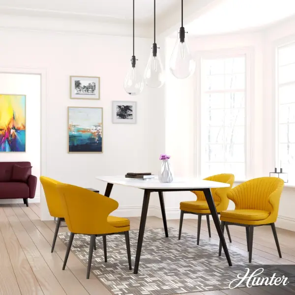 Fans of modern design know that less is often so much more—and that sentiment has never proven truer than with our Lundin pendant light. Featuring a chic, oversized teardrop-shaped glass suspended from the ceiling, the Lundin punctuates your kitchen or dining room with a mark of modern elegance. Brighten up your home with the warming look of Lundin. Rated for indoor use only Requires 1 E26 bulbs. Bulbs not included. MADE FOR INDOORS: For use in indoor spaces like kitchens, bedrooms, living rooms, dining rooms, and entryways. BULB RECOMMENDATION: Maximum 60 W per light bulb or equivalent LED bulb. Bulbs not included. PICTURED HERE: Match our image using T10 Tubular light bulbs. CUSTOMIZABLE HANGING OPTIONS: With the minimum required downrod, the hanging length is 32.25 inches. When using all of the included downrod, the maximum hanging length is 74.25 inches. WARRANTY: One-year limited warranty backed by the trusted experts at Hunter. - alternate view