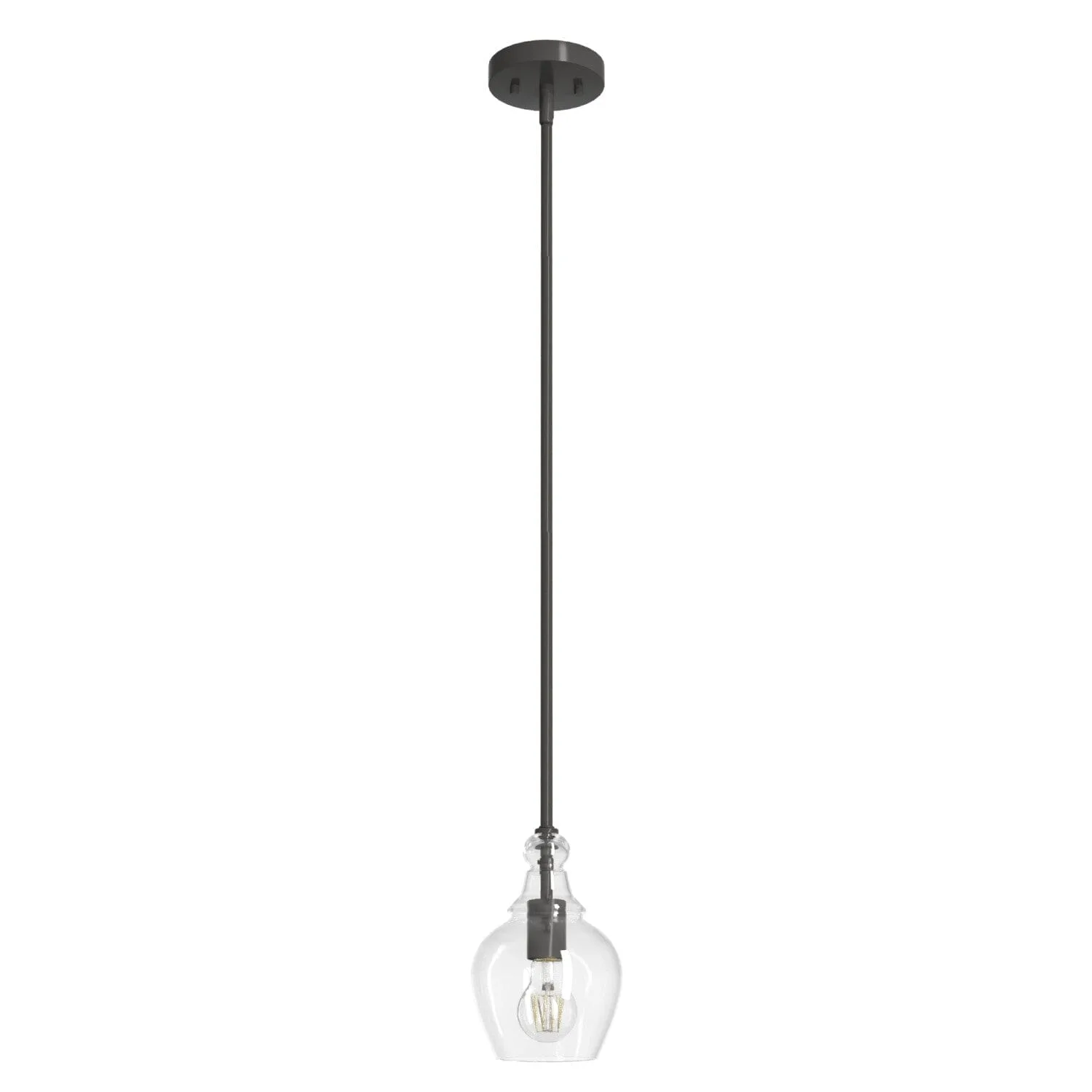 Maple Park One Light Mini Pendant in Brushed Nickel