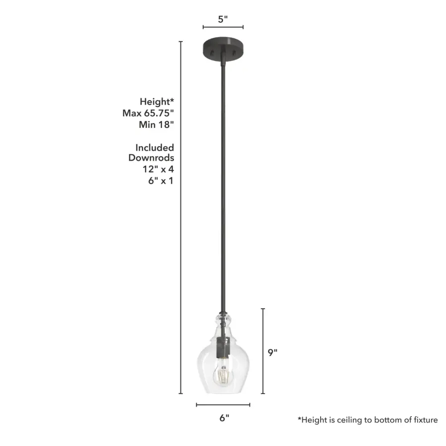 Maple Park One Light Mini Pendant in Brushed Nickel - Image 7
