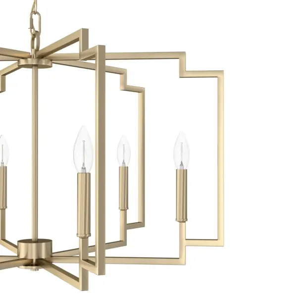 Zoanne Six Light Chandelier in Matte Black - Image 20