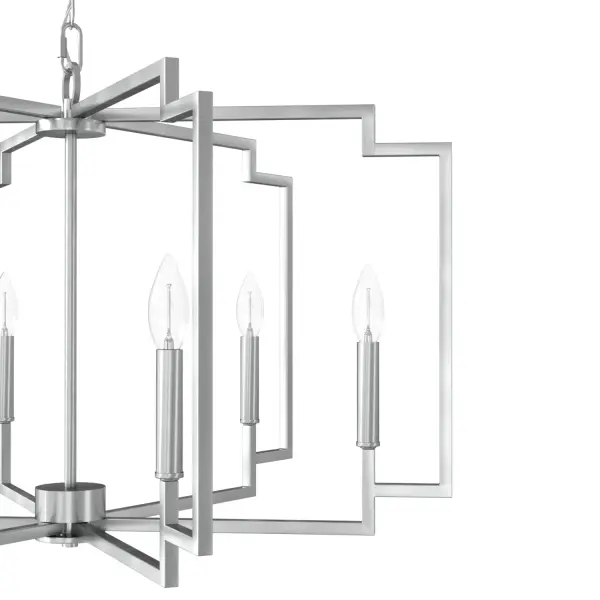 Zoanne Six Light Chandelier in Matte Black - Image 22
