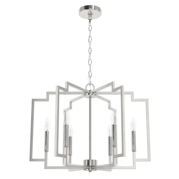 Zoanne 6-Light Chandelier in Matte Black - Image 18