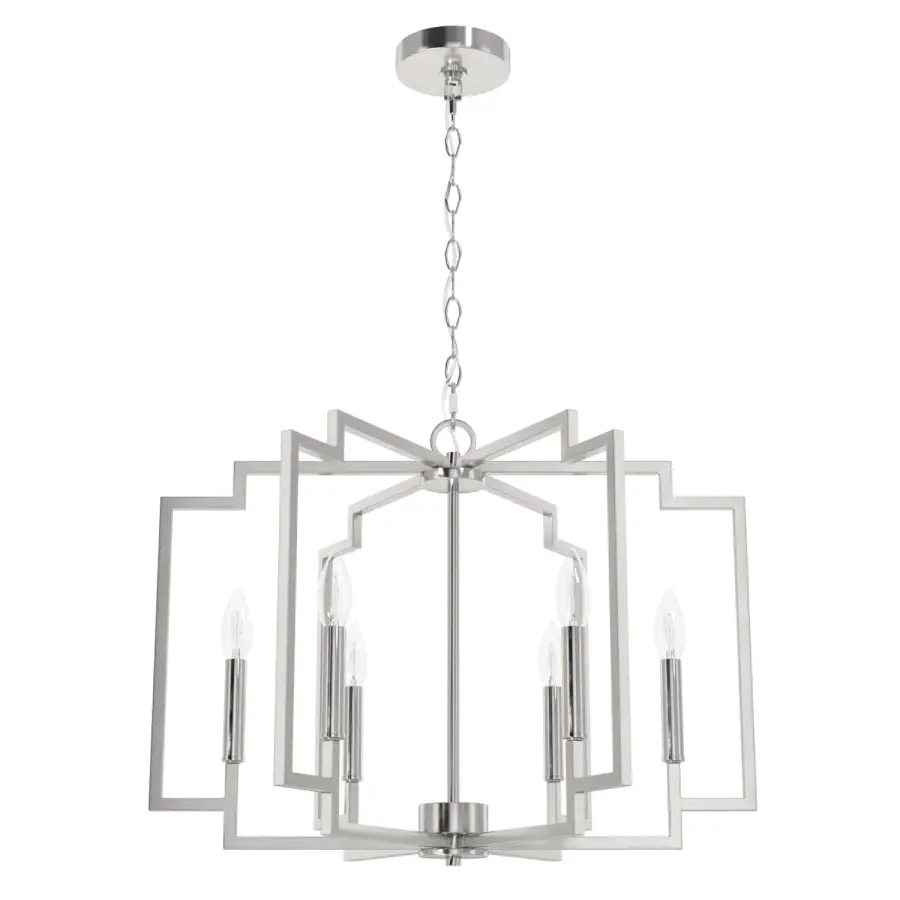 Zoanne 6-Light Chandelier in Matte Black - Image 18