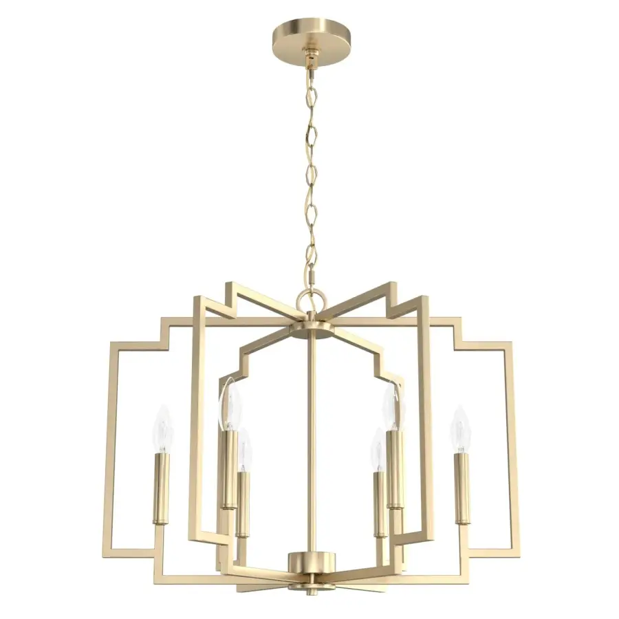 Zoanne 6-Light Chandelier in Matte Black - Image 19