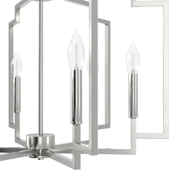 Zoanne 6-Light Chandelier in Matte Black - Image 21