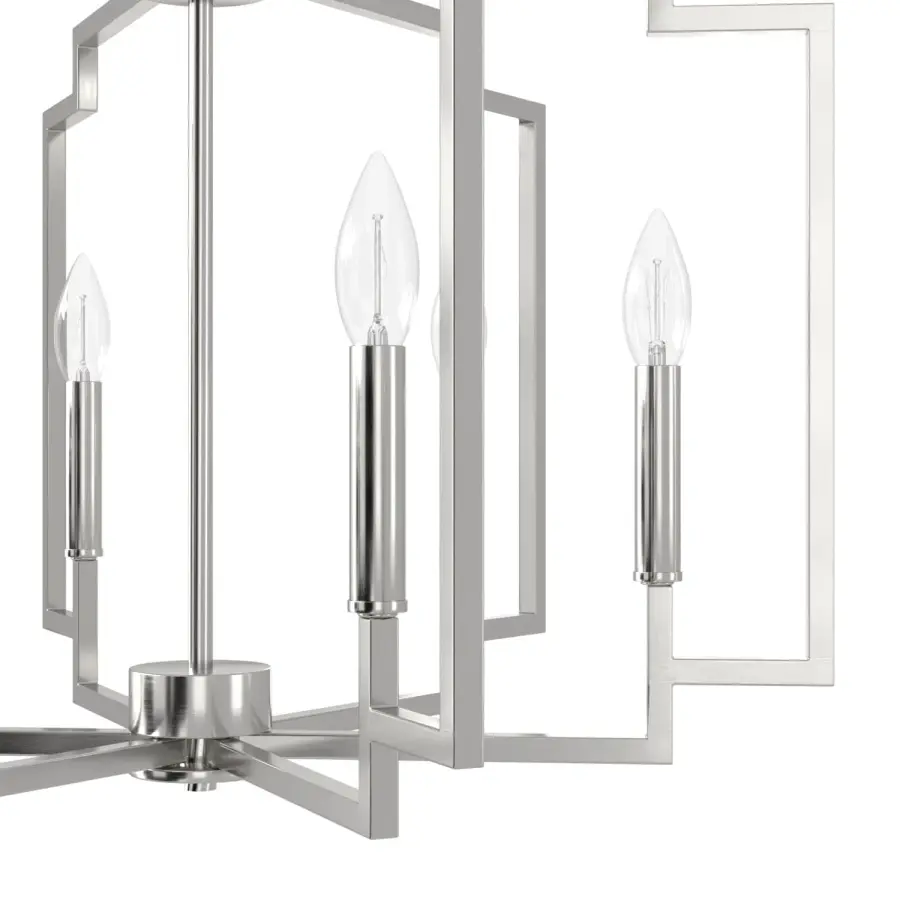 Zoanne 6-Light Chandelier in Matte Black - Image 21