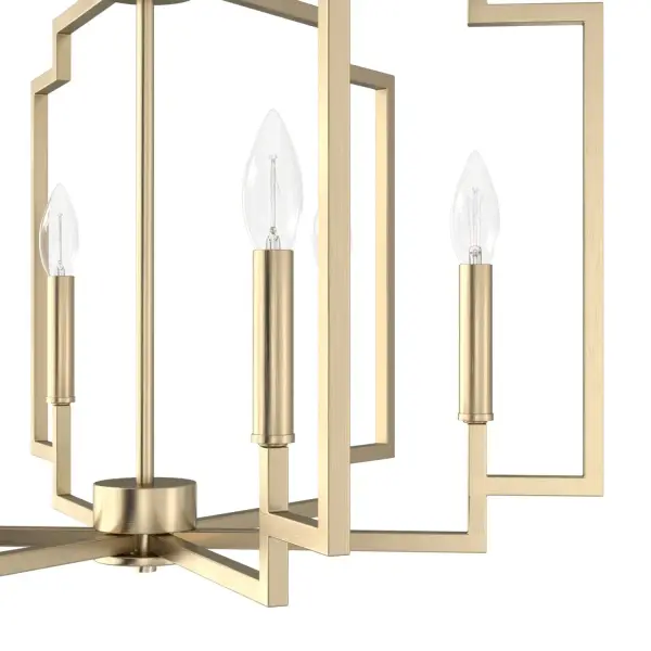 Zoanne 6-Light Chandelier in Matte Black - Image 22