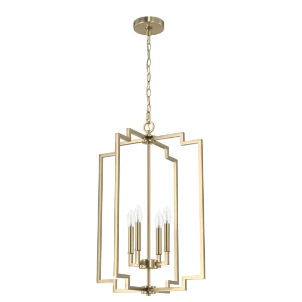 Zoanne Four Light Pendant in Brushed Nickel - Image 13