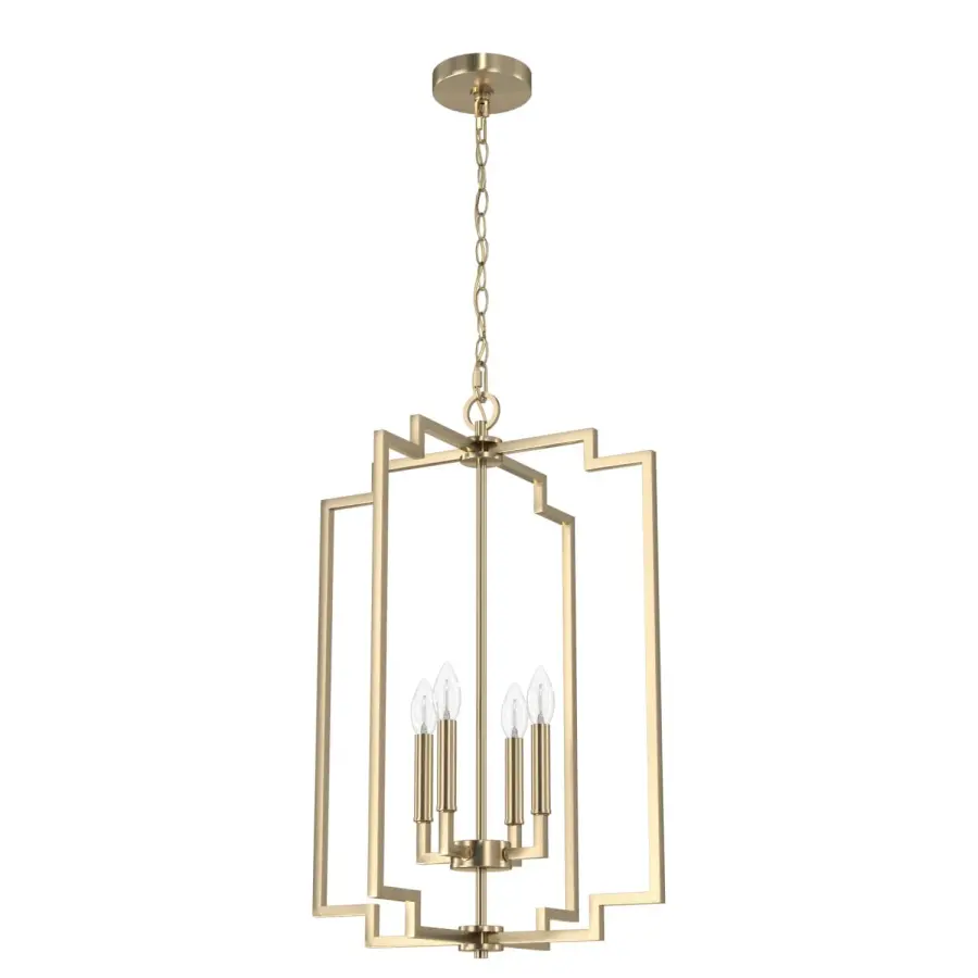 Zoanne Four Light Pendant in Brushed Nickel - Image 13