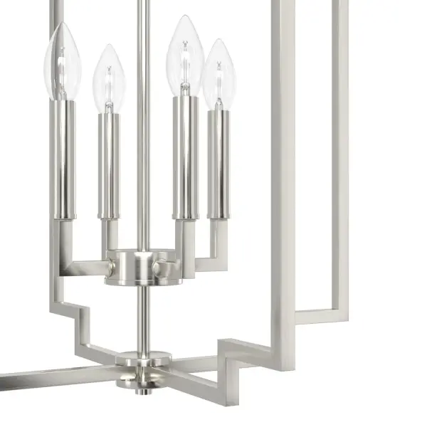 Zoanne Four Light Pendant in Brushed Nickel - Image 14