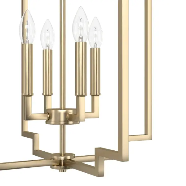 Zoanne Four Light Pendant in Brushed Nickel - Image 15
