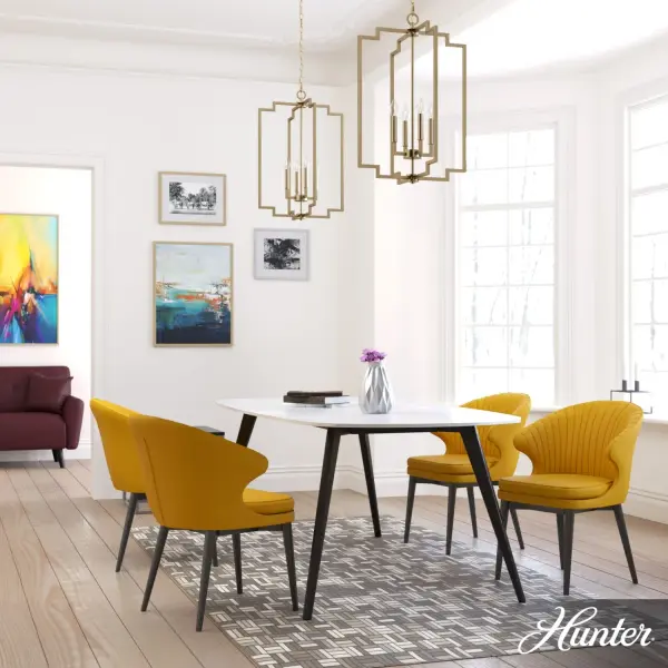 Zoanne Four Light Pendant in Brushed Nickel - Image 4
