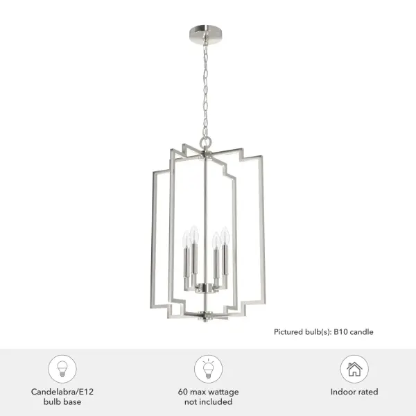 Zoanne Four Light Pendant in Brushed Nickel - Image 5