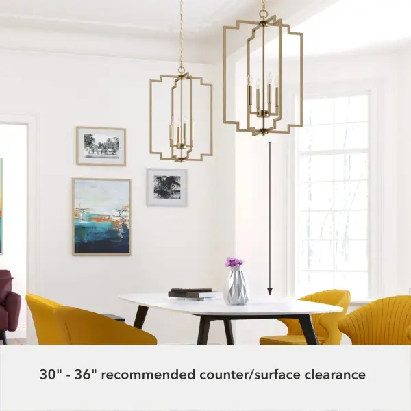 Zoanne Four Light Pendant in Brushed Nickel - Image 10