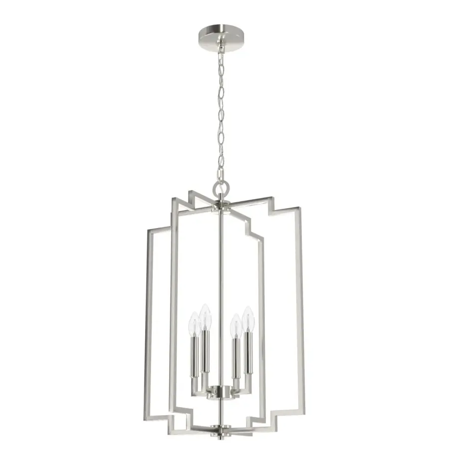 Zoanne Four Light Pendant in Brushed Nickel - Image 1