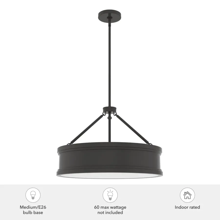 Capshaw Five Light Pendant in Noble Bronze - Image 5