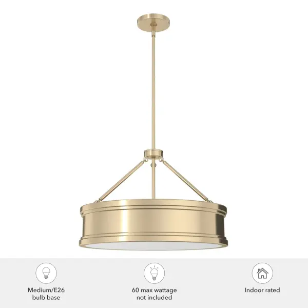 Capshaw Five Light Pendant in Noble Bronze - Image 6