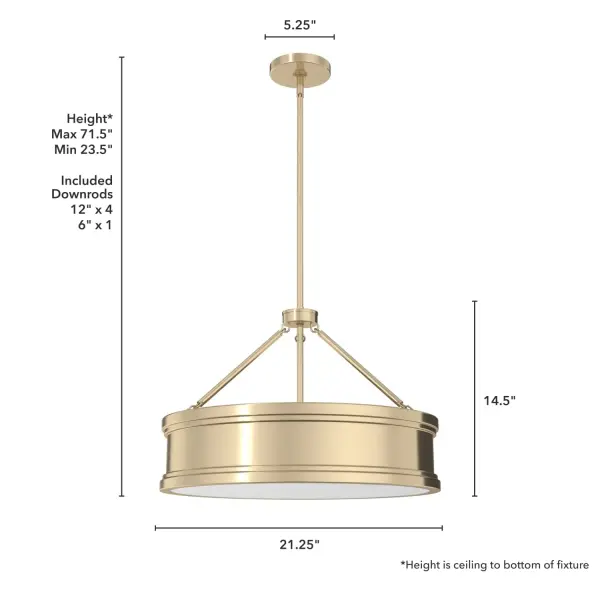 Capshaw Five Light Pendant in Noble Bronze - Image 8