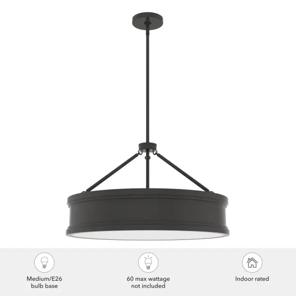 Capshaw Six Light Pendant in Noble Bronze - Image 6