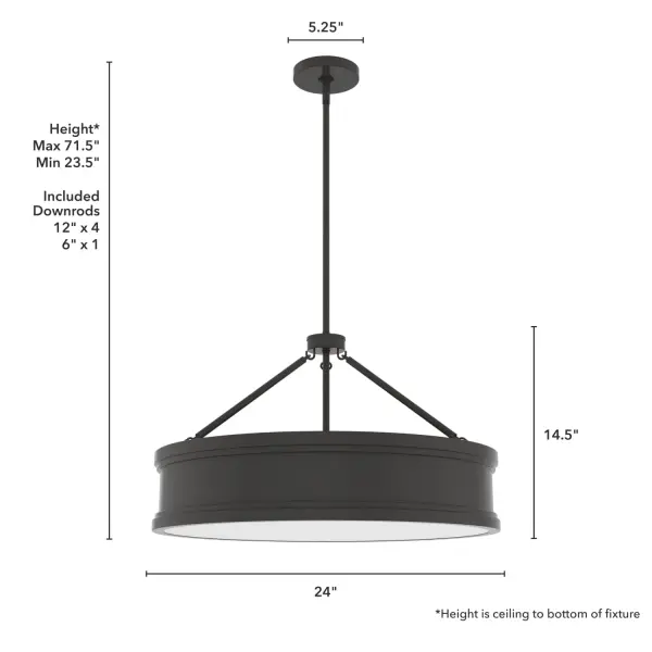 Capshaw Six Light Pendant in Noble Bronze - Image 8
