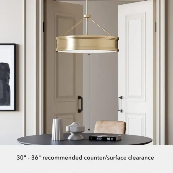 Capshaw Six Light Pendant in Noble Bronze - Image 9