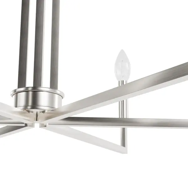 Bearden 6-Light Chandelier in Brushed Nickel - Image 8