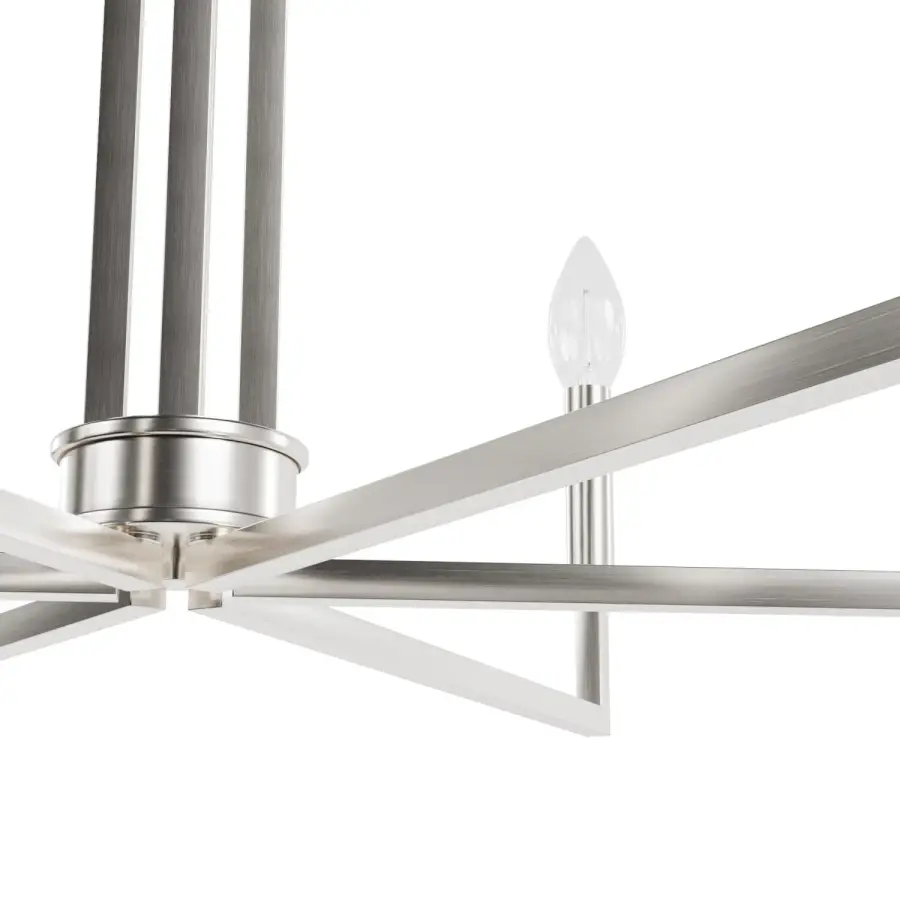 Bearden 6-Light Chandelier in Brushed Nickel - Image 8
