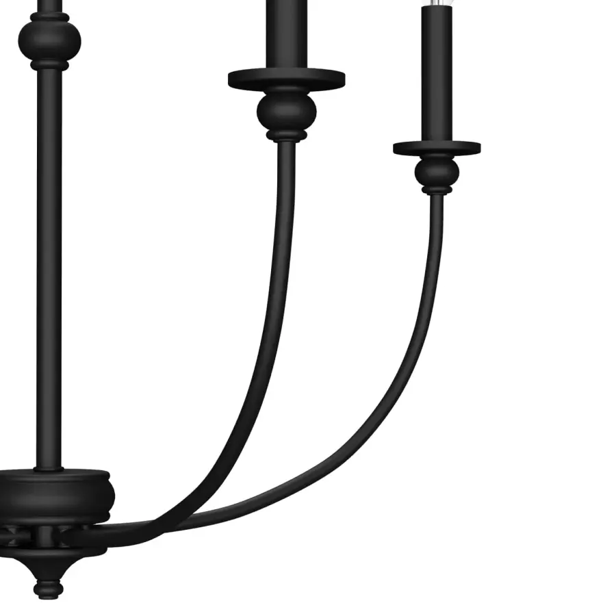 Southcrest Four Light Chandelier in Matte Black - Image 8