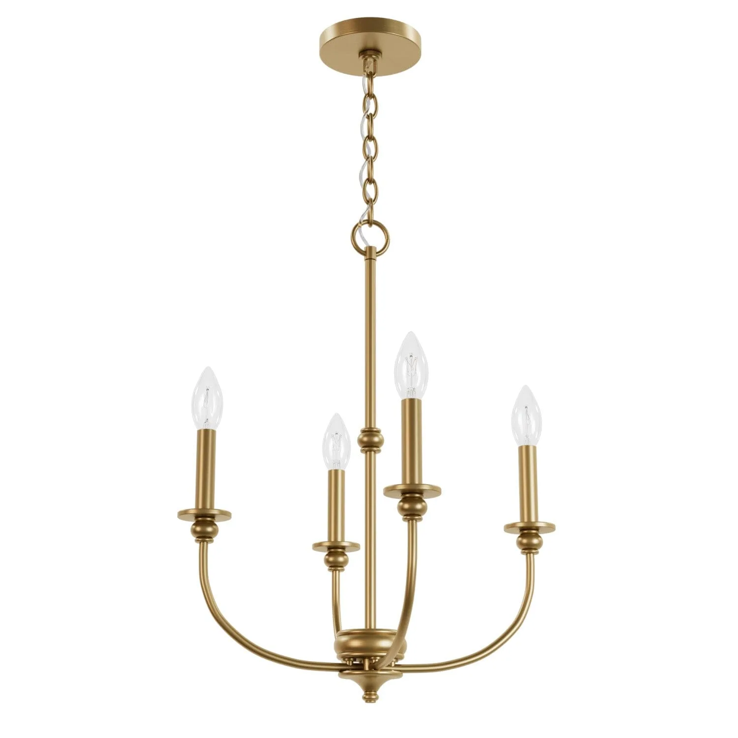 Southcrest Four Light Chandelier in Matte Black