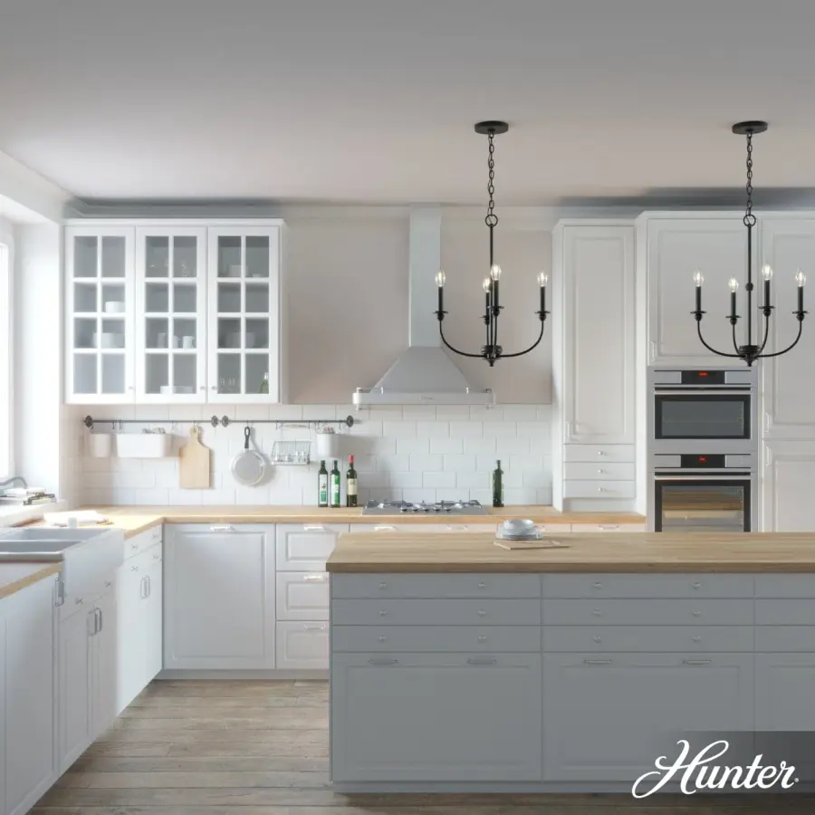 Southcrest Four Light Chandelier in Matte Black - Image 4