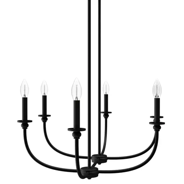 Southcrest Six Light Linear Chandelier in Distressed White - Image 19