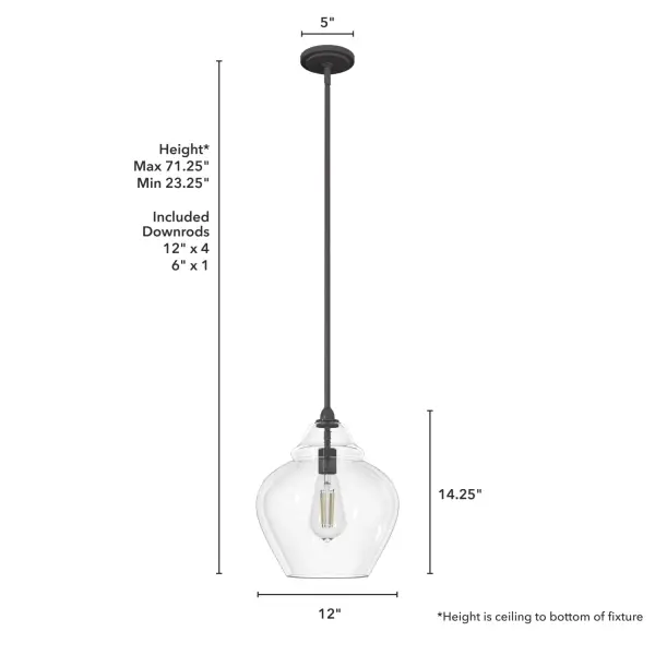 Dunshire One Light Pendant in Noble Bronze - Image 4