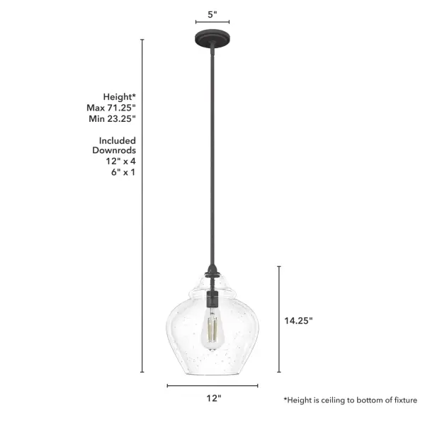 Dunshire One Light Pendant in Noble Bronze - Image 4