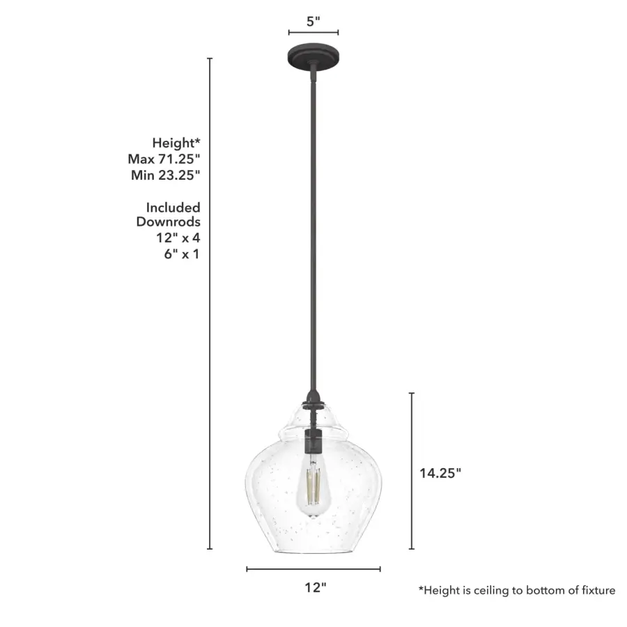 Dunshire One Light Pendant in Noble Bronze - Image 4