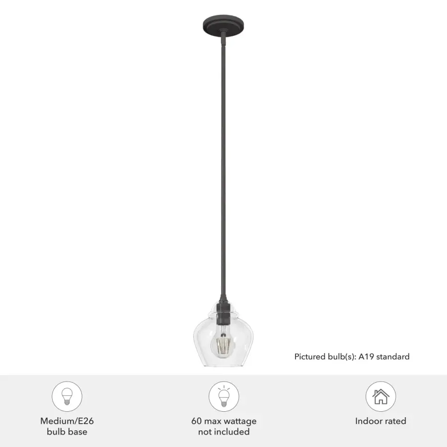 Dunshire One Light Pendant in Noble Bronze - Image 3