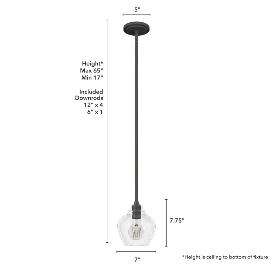 Dunshire One Light Pendant in Noble Bronze - Image 4