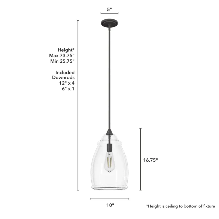 Dunshire One Light Pendant in Noble Bronze - Image 4