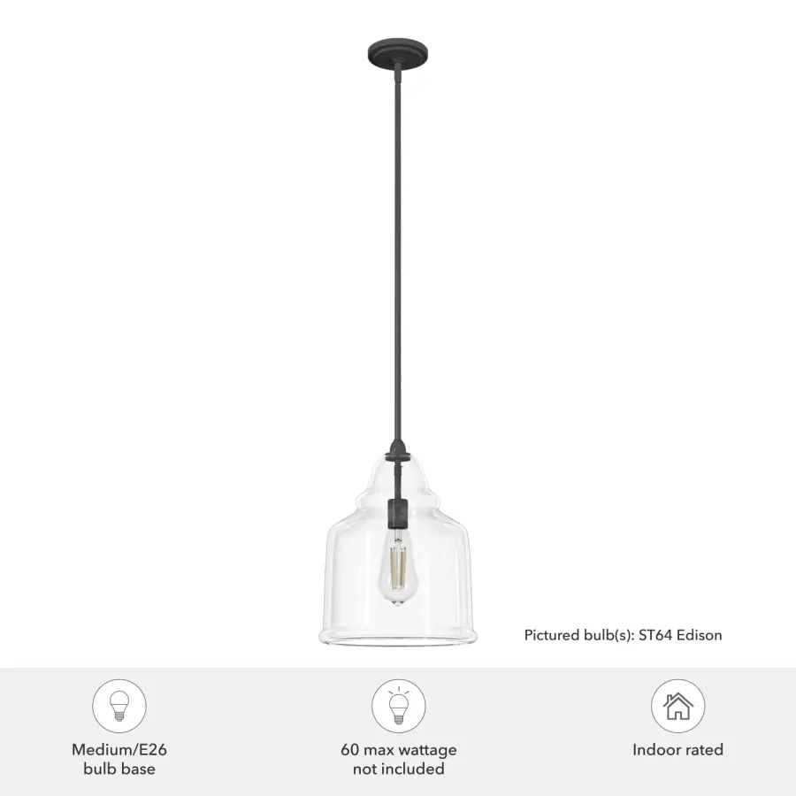 Dunshire One Light Pendant in Noble Bronze - Image 3