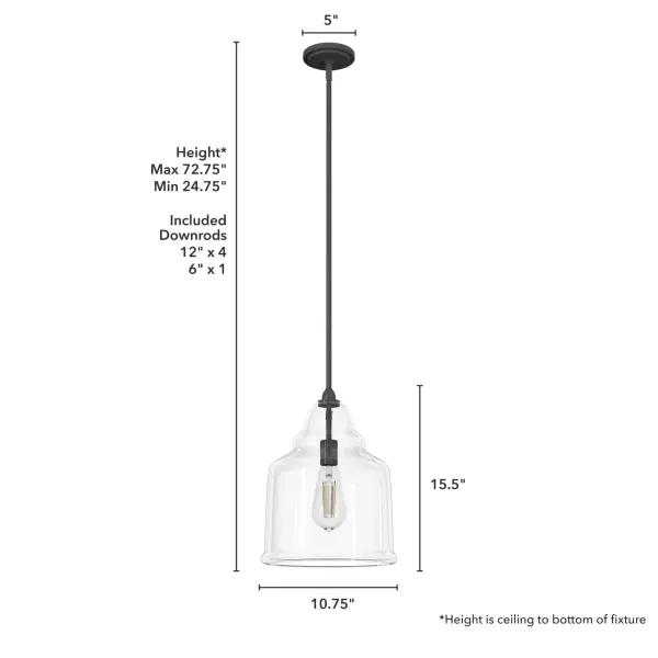 Dunshire One Light Pendant in Noble Bronze - Image 4