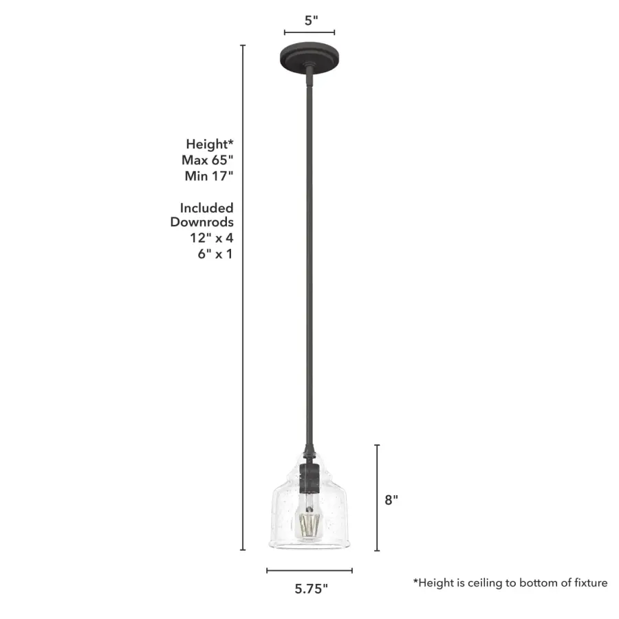Dunshire One Light Mini Pendant in Noble Bronze - Image 4