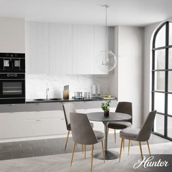 The Sacha globe pendant will give you a world of light in your dining space. Clear glass and clean lines make your modern space sophisticated and elegant. The simple glamour of this pendant exudes modern luxury and will make you want all the fixtures in the Sacha collection for your home. Mix and match with fans from our ceiling fan collections to fully finish your space. Rated for indoor use only Requires 3 E12 bulbs. Bulbs not included. MADE FOR INDOORS: For use in indoor spaces like kitchens, bedrooms, living rooms, dining rooms, and entryways. BULB RECOMMENDATION: Maximum 60 W per light bulb or equivalent LED bulb. Bulbs not included. PICTURED HERE: Match our image using T6 Tubular light bulbs. CUSTOMIZABLE HANGING OPTIONS: With the minimum required downrod, the hanging length is 25.25 inches. When using all of the included downrod, the maximum hanging length is 73.25 inches. WARRANTY: One-year limited warranty backed by the trusted experts at Hunter. - alternate view