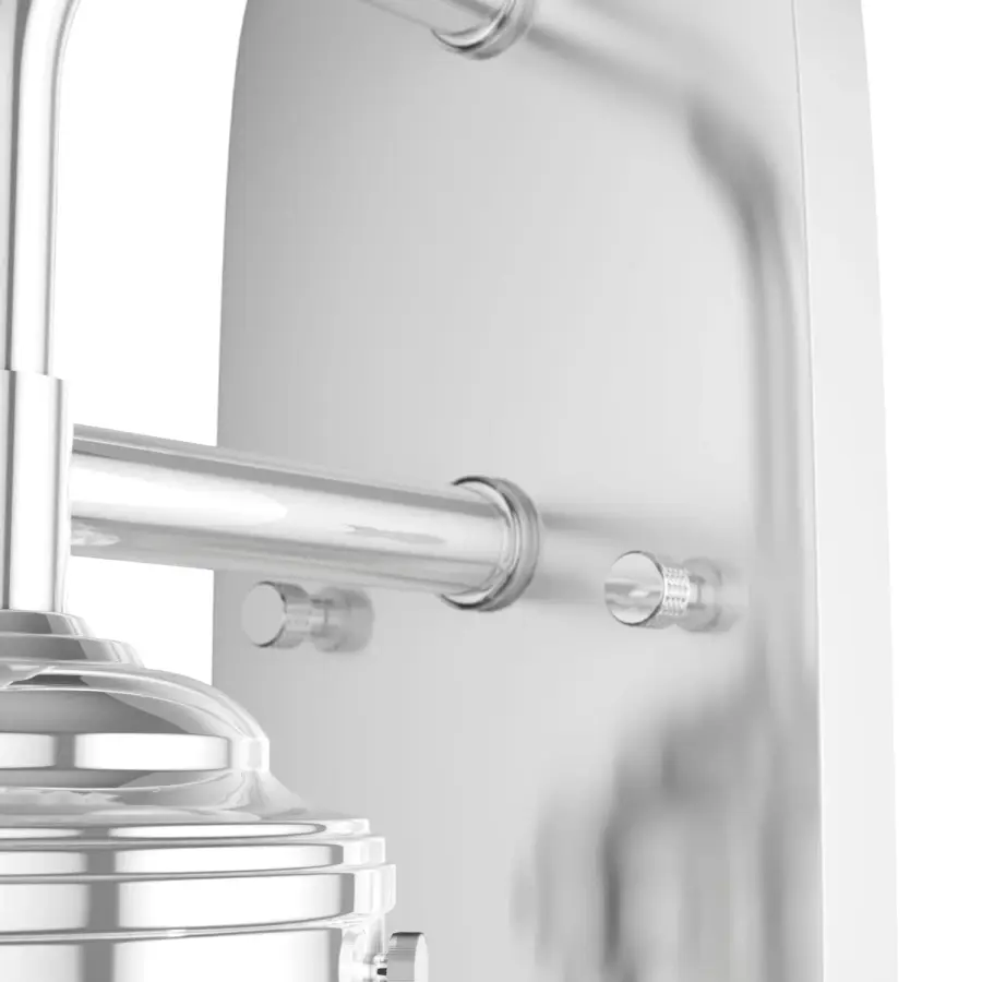 Starklake One Light Wall Sconce in Chrome - Image 25