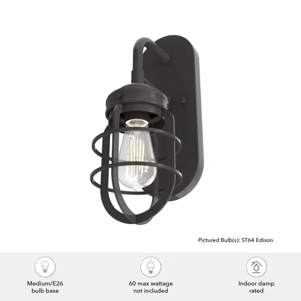 Starklake One Light Wall Sconce in Chrome - Image 7