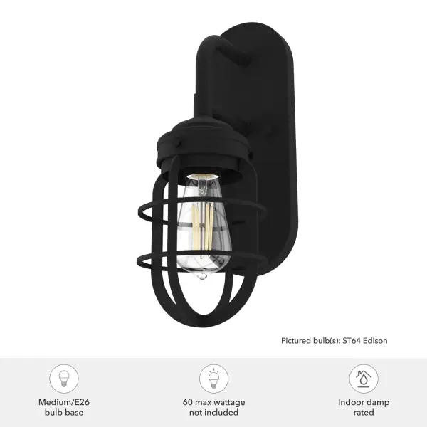 Starklake One Light Wall Sconce in Chrome - Image 9
